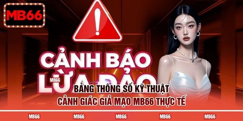 Bảng thông số kỹ thuật cảnh giác giả mạo MB66 thực tế