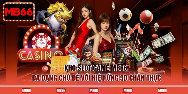 Kho slot game MB66 đa dạng chủ đề với hiệu ứng 3D chân thực